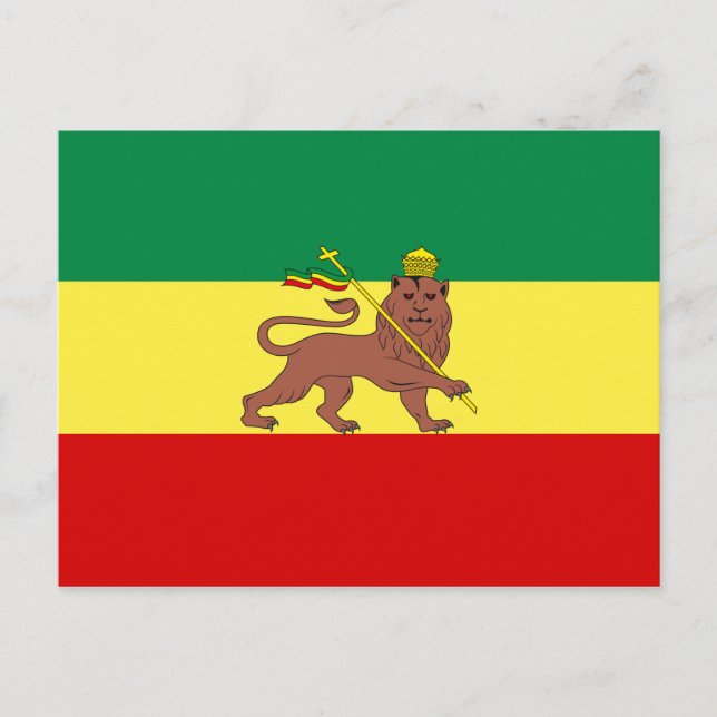 Rastafarian Flag (Rastafarianism) (Rasta) Postcard (Front)