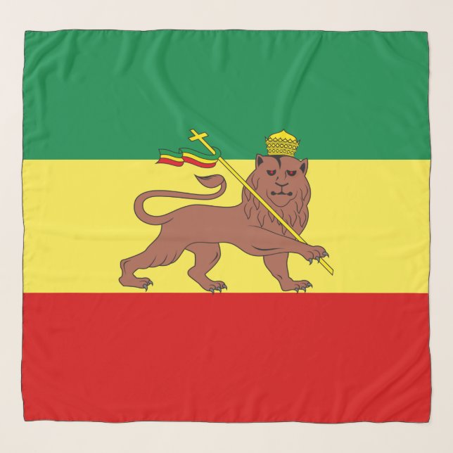 Rastafarian Flag (Rastafarianism) (Rasta) Scarf (Front)