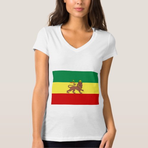 Rastafarian Flag Rastafarianism Rasta T_Shirt