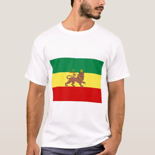 Rastafarian Flag Rastafarianism Rasta T_Shirt