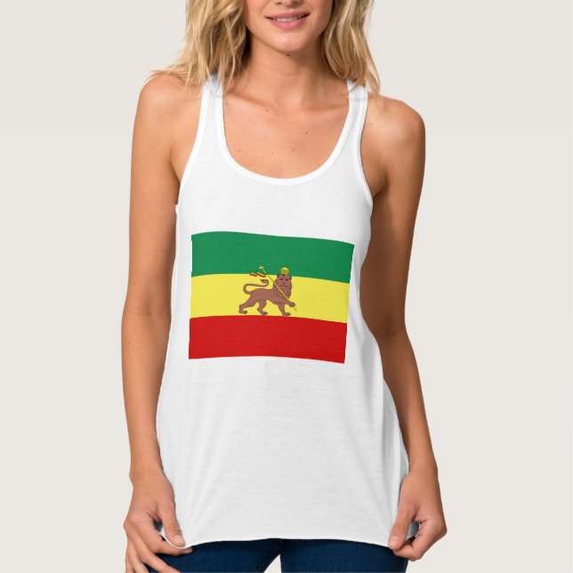 Rastafarian Flag (Rastafarianism) (Rasta) Tank Top (Front)