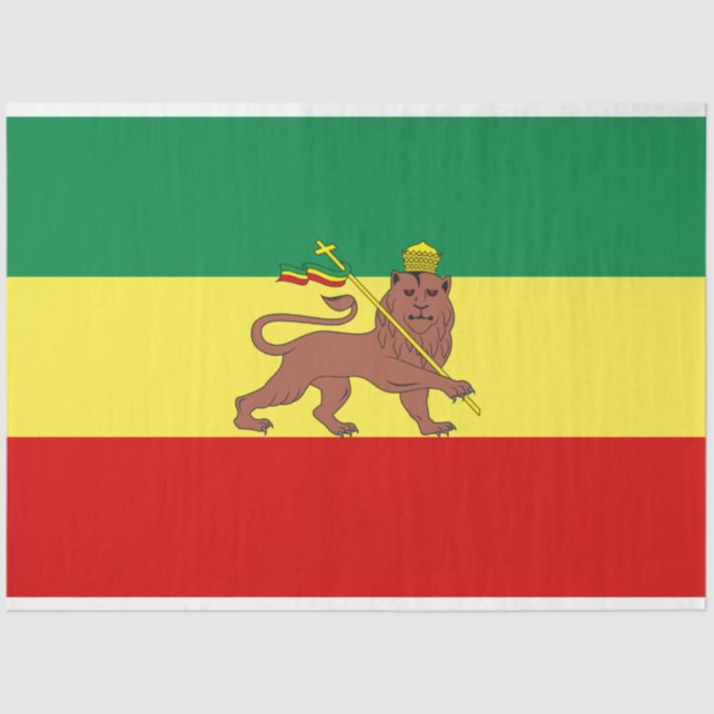 Rastafarian Flag (Rastafarianism) (Rasta) Tissue Paper (Front)