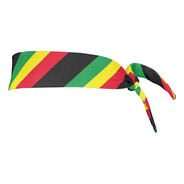 Rastafarian flag reggae music headband (Rotate 90)