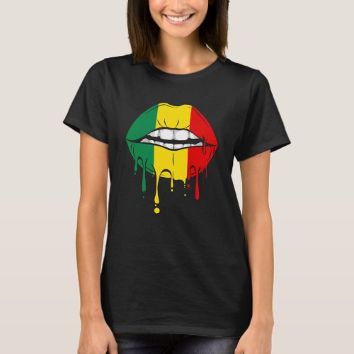 Rastafarian Jamaica Lips T_Shirt