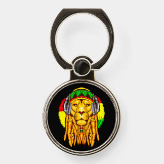 Rastafarian Lion Leo Rasta Zodiac Sign Symbol Phone Ring Stand
