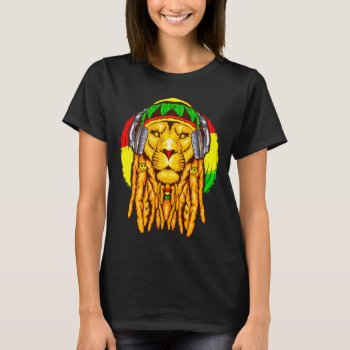Rastafarian Lion Leo Zodiac Rasta Horoscope T-shirt by clonecire at Zazzle