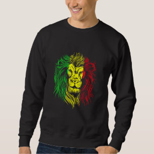 Rastafarian Lion Mandala Reggae Music Jamaica Rast Sweatshirt