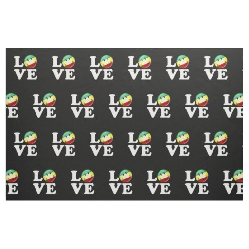 Rastafarian Love Happy Rasta Flag Fabric