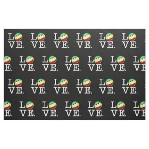 Rastafarian Love Happy Rasta Flag Fabric