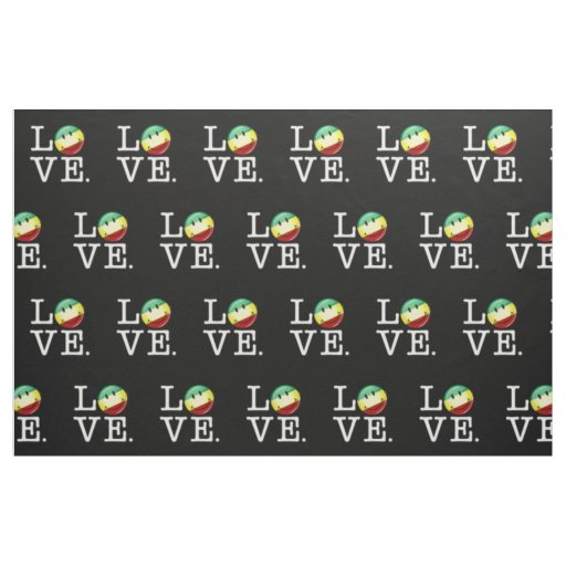 Rastafarian Love Happy Rasta Flag Fabric