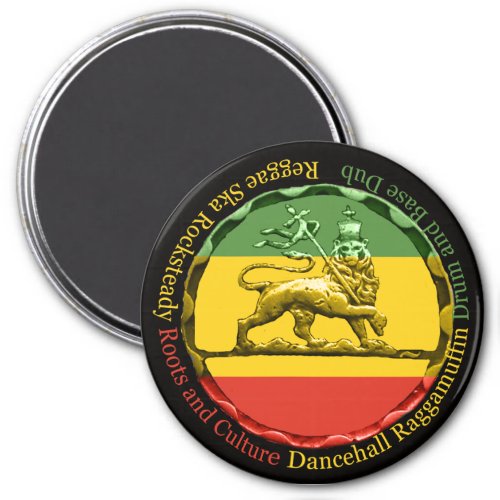 Rastagearshop Reggae Lion of Judah Magnet