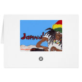 rastaman blank car cards (Back Horizontal)
