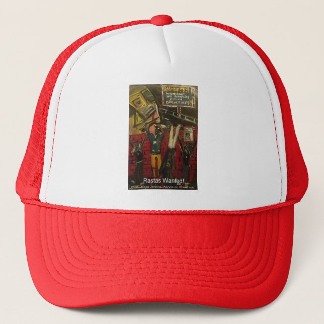 rastas wanted trucker hat (Front)