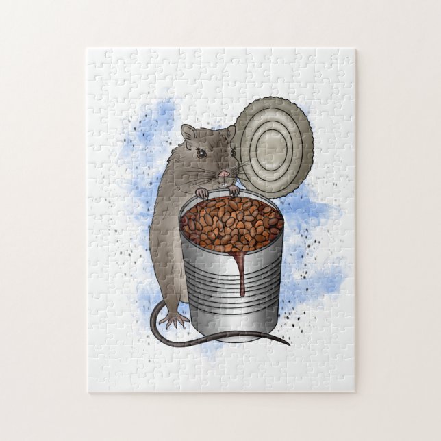 Rat and Bake Beans Jigsaw Puzzle (Vertical)