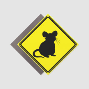Rat Art Rat Clip Art Silhouette Animal Art Warning Car Magnet