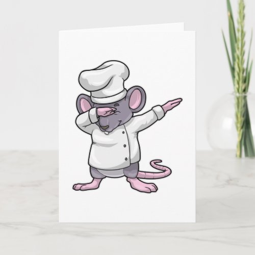 Rat as Chef with at Hip Hop Dance Dab Card