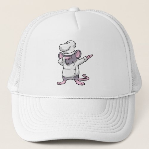 Rat as Chef with at Hip Hop Dance Dab Trucker Hat