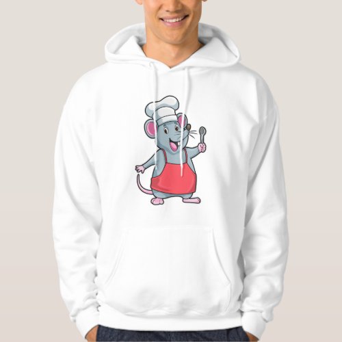 Rat as Chef with Cooking apron  Spoon Hoodie