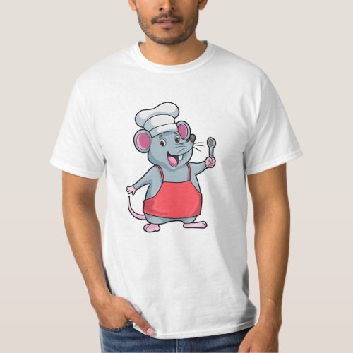 Rat as Chef with Cooking apron  Spoon T_Shirt