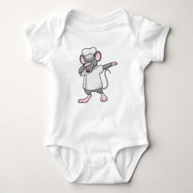 Rat as Cook at Hip Hop Dance Dab Baby Bodysuit (Front)