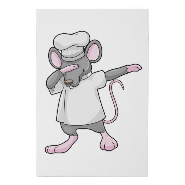 Rat as Cook at Hip Hop Dance Dab Faux Canvas Print (Front)