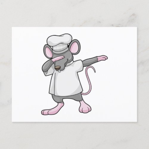 Rat as Cook at Hip Hop Dance Dab Postcard