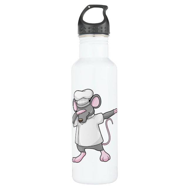 Rat as Cook at Hip Hop Dance Dab Stainless Steel Water Bottle (Front)