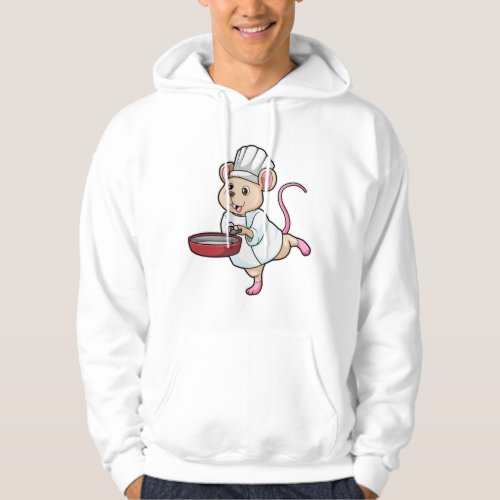 Rat as Cook with Pan  Cooking hat Hoodie