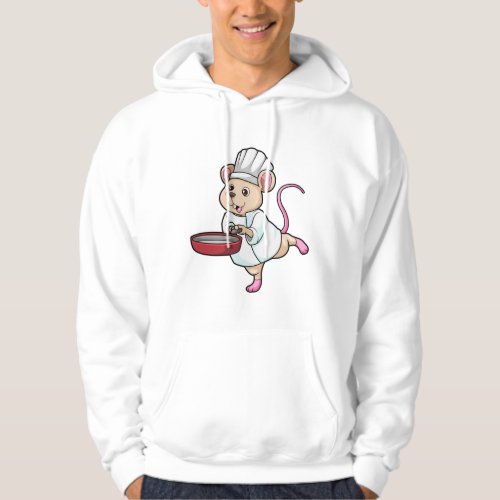 Rat as Cook with Pan  Cooking hat Hoodie