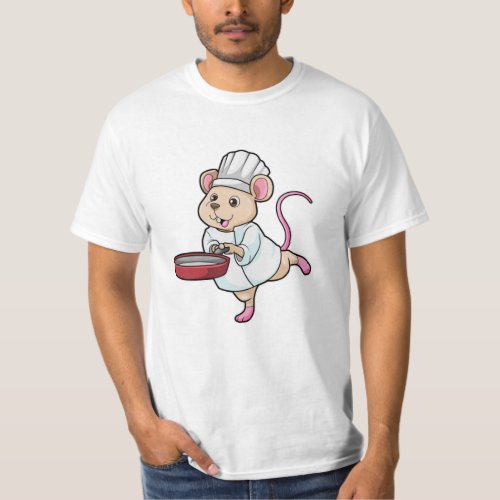 Rat as Cook with Pan  Cooking hat T_Shirt