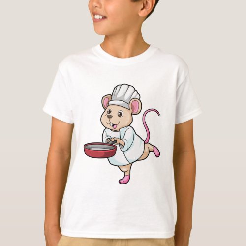 Rat as Cook with Pan  Cooking hat T_Shirt