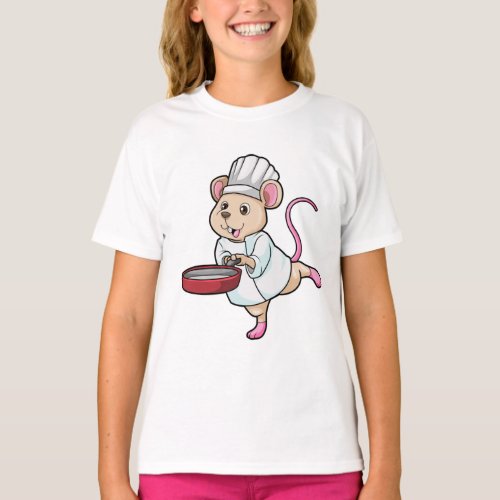 Rat as Cook with Pan  Cooking hat T_Shirt