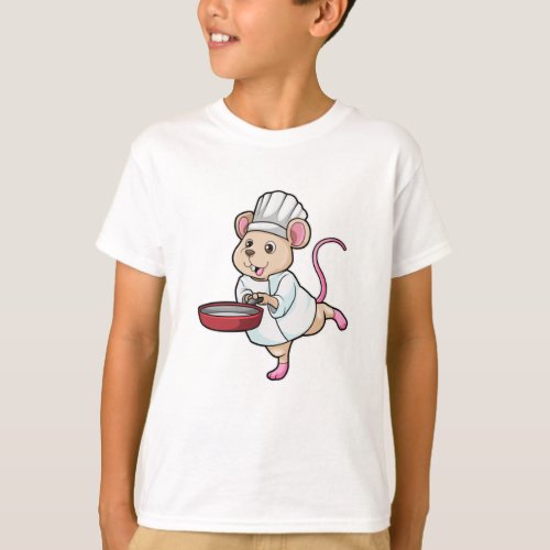 Rat as Cook with Pan  Cooking hat T_Shirt