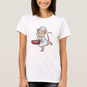 Rat as Cook with Pan & Cooking hat T-Shirt