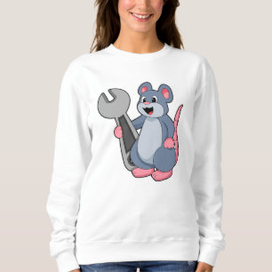 Rat as Mechanic with Wrench Sweatshirt
