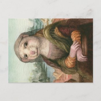 Rat As Mona Lisa Leonardo Da Vinci Kmcoriginals Postcard by KMCoriginals at Zazzle