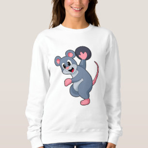 Rat at Bowling with Bowling ball Sweatshirt