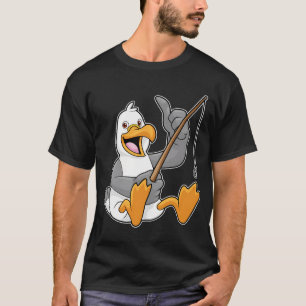Rat at Fishing with Fishing rod T-Shirt
