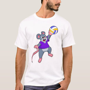 Rat at Volleyball Sports T-Shirt