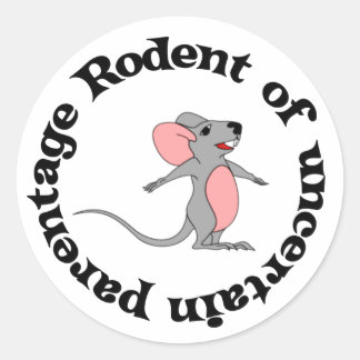 Rat Bastard Classic Round Sticker