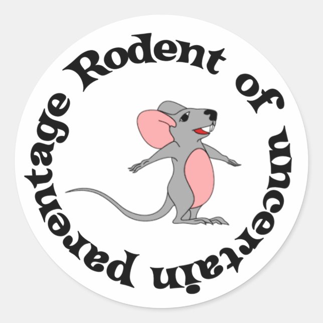 Rat Bastard Classic Round Sticker (Front)