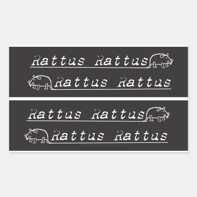 Rat-bike emblem, decal, sticker (Front)