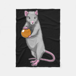 Rat Bowling Bowling Ball Sports  Fleece Blanket