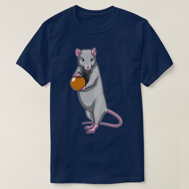 Rat Bowling Bowling ball T-Shirt (Design Front)