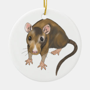 Rat Ceramic Ornament