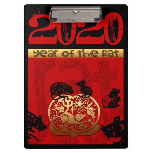 Rat Chinese custom New Year Zodiac Bithday ClB Clipboard