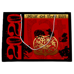 Rat Chinese custom New Year Zodiac Bithday LGB Large Gift Bag