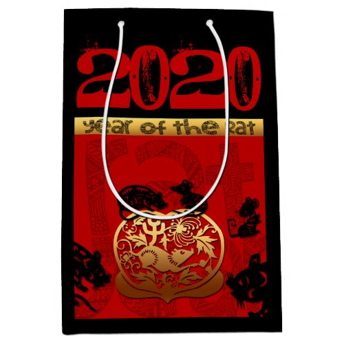 Rat Chinese custom New Year Zodiac Bithday MGB Medium Gift Bag
