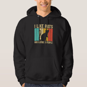 Rat Design Rat  Men Women Mouse Rodent Introvert Hoodie