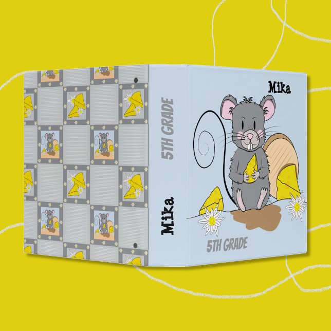 Rat Eating Cheese Kid School Binder (Creator Uploaded)